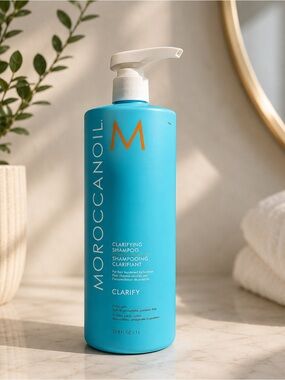NEW Moroccanoil Clarifying Shampoo 1L/33.8oz | Salon Size Deep Clean